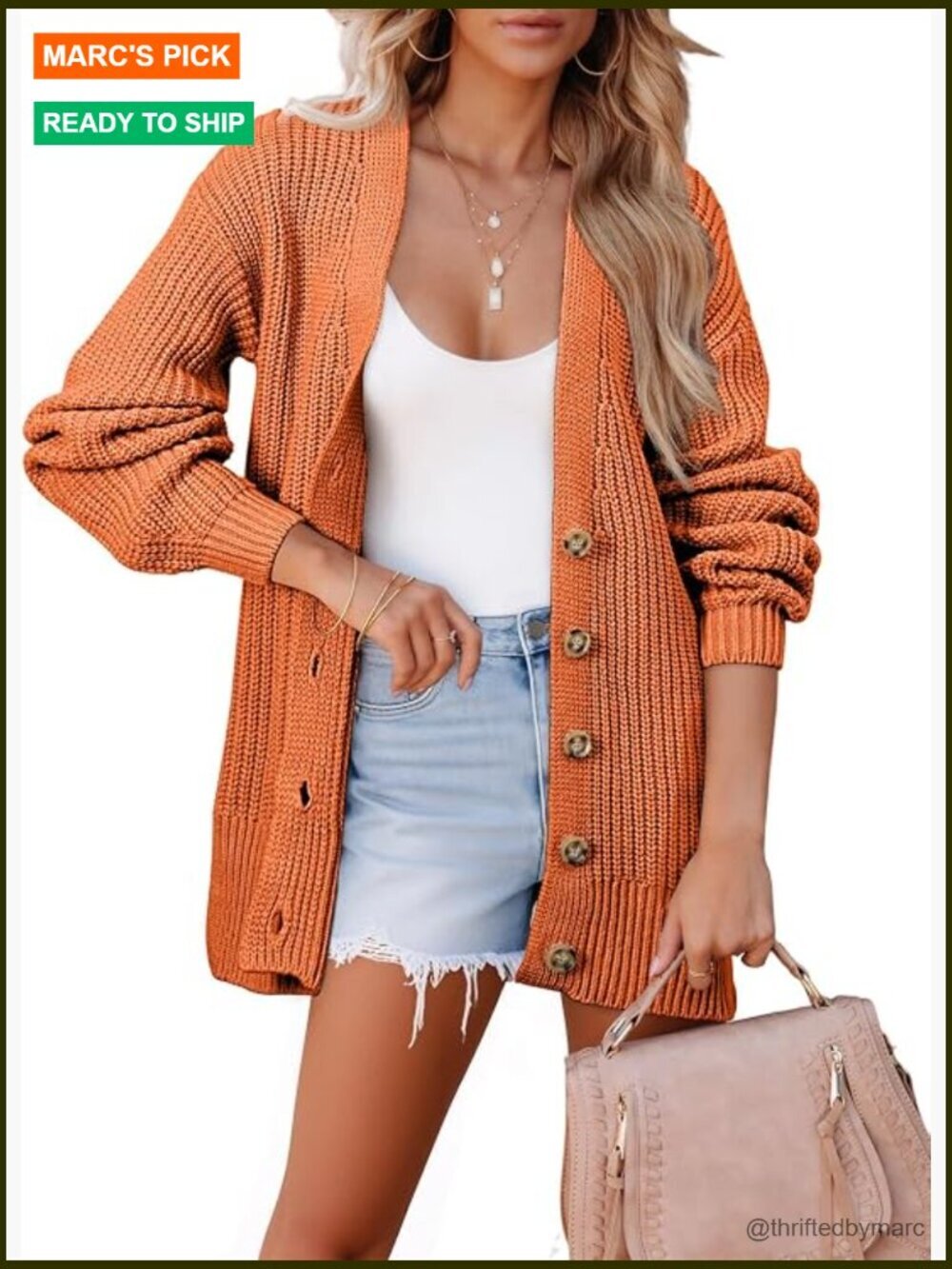 Oversized Long Cardigan Sweater Open Front Lantern Sleeve Chunky Knit